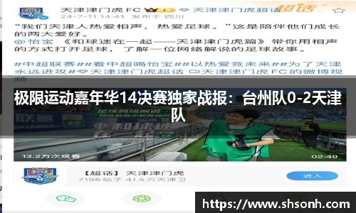 极限运动嘉年华14决赛独家战报：台州队0-2天津队